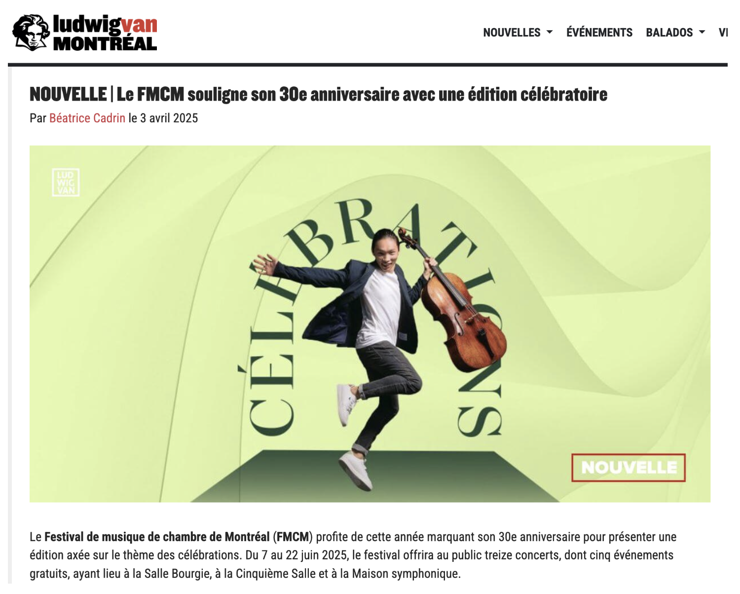 Ludwig Van Montréal Ludwig Van Montréal